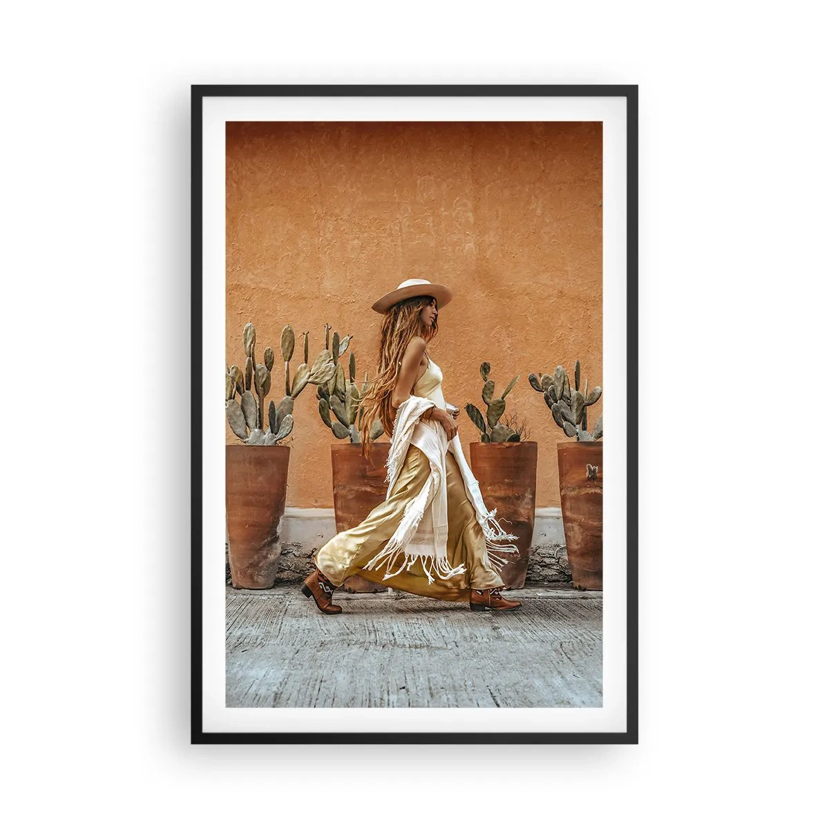 Poster in cornice nera - In stile hippy - 61x91 cm
