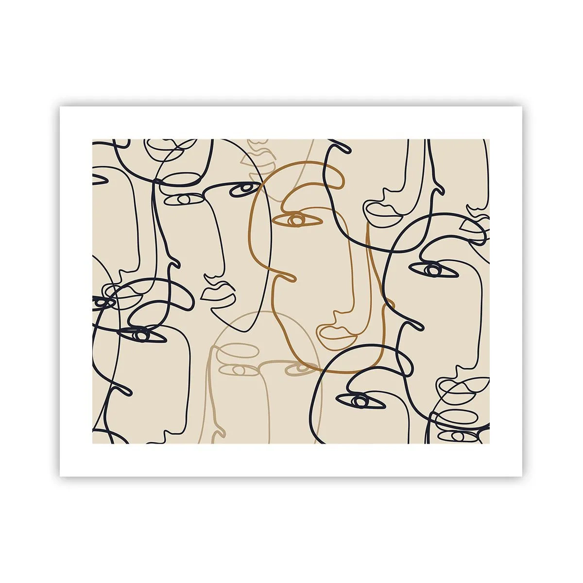 Poster - Ritratto multiplo - 50x40 cm