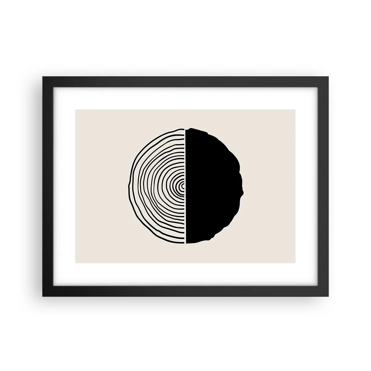 Poster in cornice nera - A metà - 40x30 cm