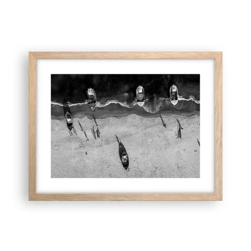 Poster in cornice rovere chiaro - Ancora sulla riva... - 40x30 cm