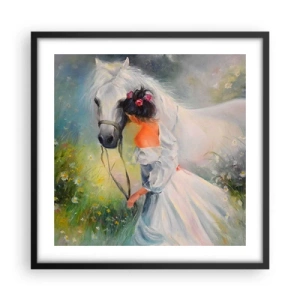 Poster in cornice nera - Come in un bel sogno - 50x50 cm