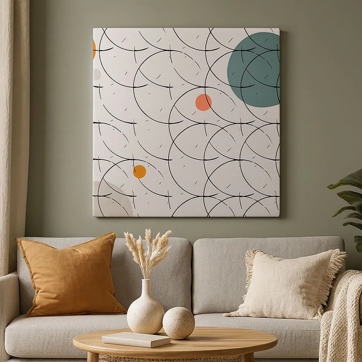 Quadro su tela - Stampe su Tela - Nello spirito della pop-art - 30x30 cm