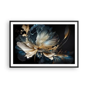 Poster in cornice nera - Fantastico fiore di felce - 91x61 cm