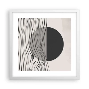 Poster in cornice bianca - Composizione a metà - 40x40 cm