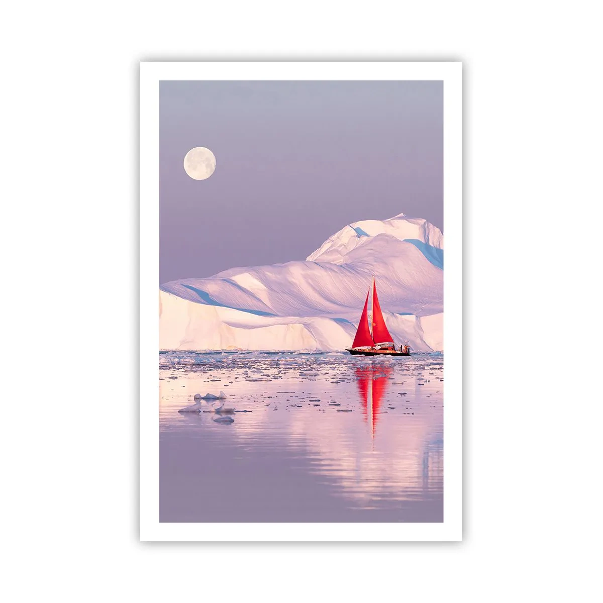 Poster - Calore della vela, gelo del ghiaccio - 61x91 cm