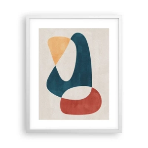 Poster in cornice bianca - Influenze e metamorfosi - 40x50 cm