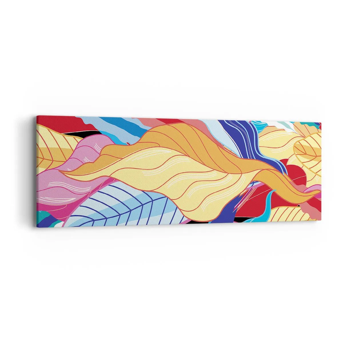 Quadro su tela - Stampe su Tela - Disordine colorato - 90x30 cm