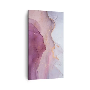 Quadro su tela - Stampe su Tela - Onde di lilla e viola - 45x80 cm