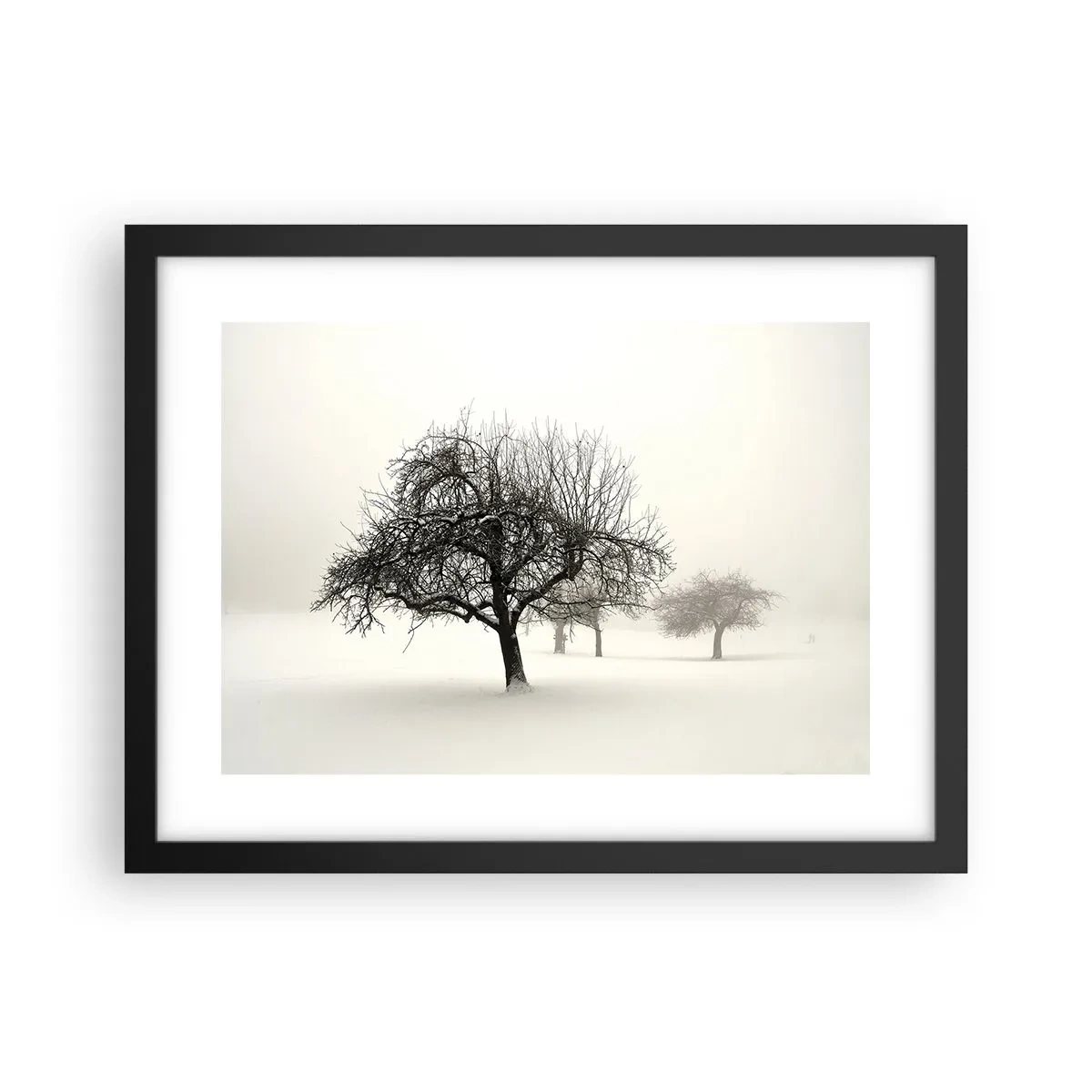 Poster in cornice nera - Sogno invernale - 40x30 cm
