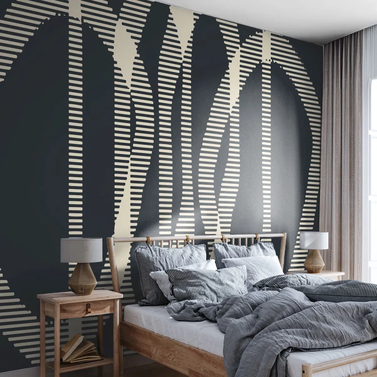 Fotomurali Autoadesivo Deluxe Sticker - Tentativo di rompere l'oscurità - Astrazione, Pezzo, Modello moderno - 250x175 cm