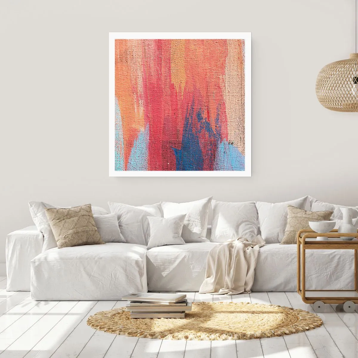 Poster - Colando con l'arcobaleno - 40x40 cm