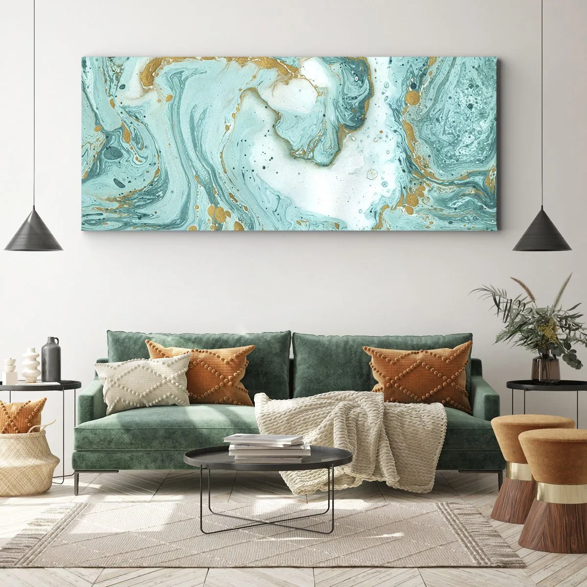 Quadro su tela - Stampe su Tela - La grande onda del periodo Edo - 100x40 cm