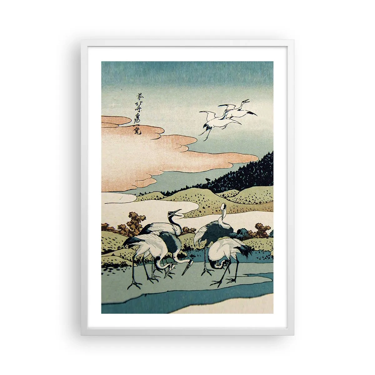 Poster in cornice bianca - Nello spirito giapponese - 50x70 cm