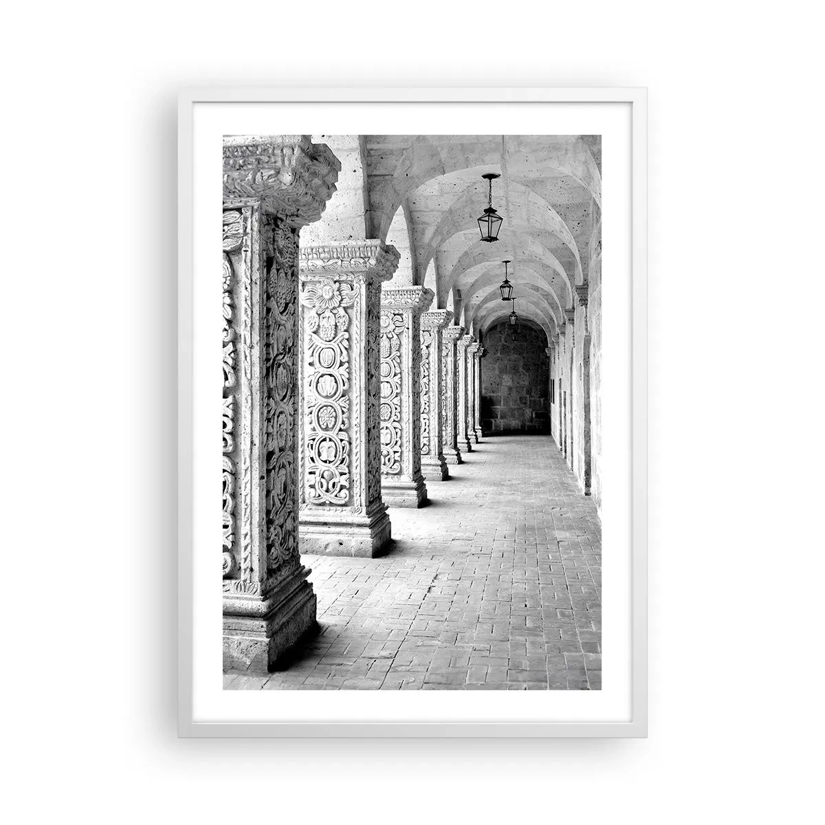 Poster in cornice bianca - Dove porterà? - 50x70 cm