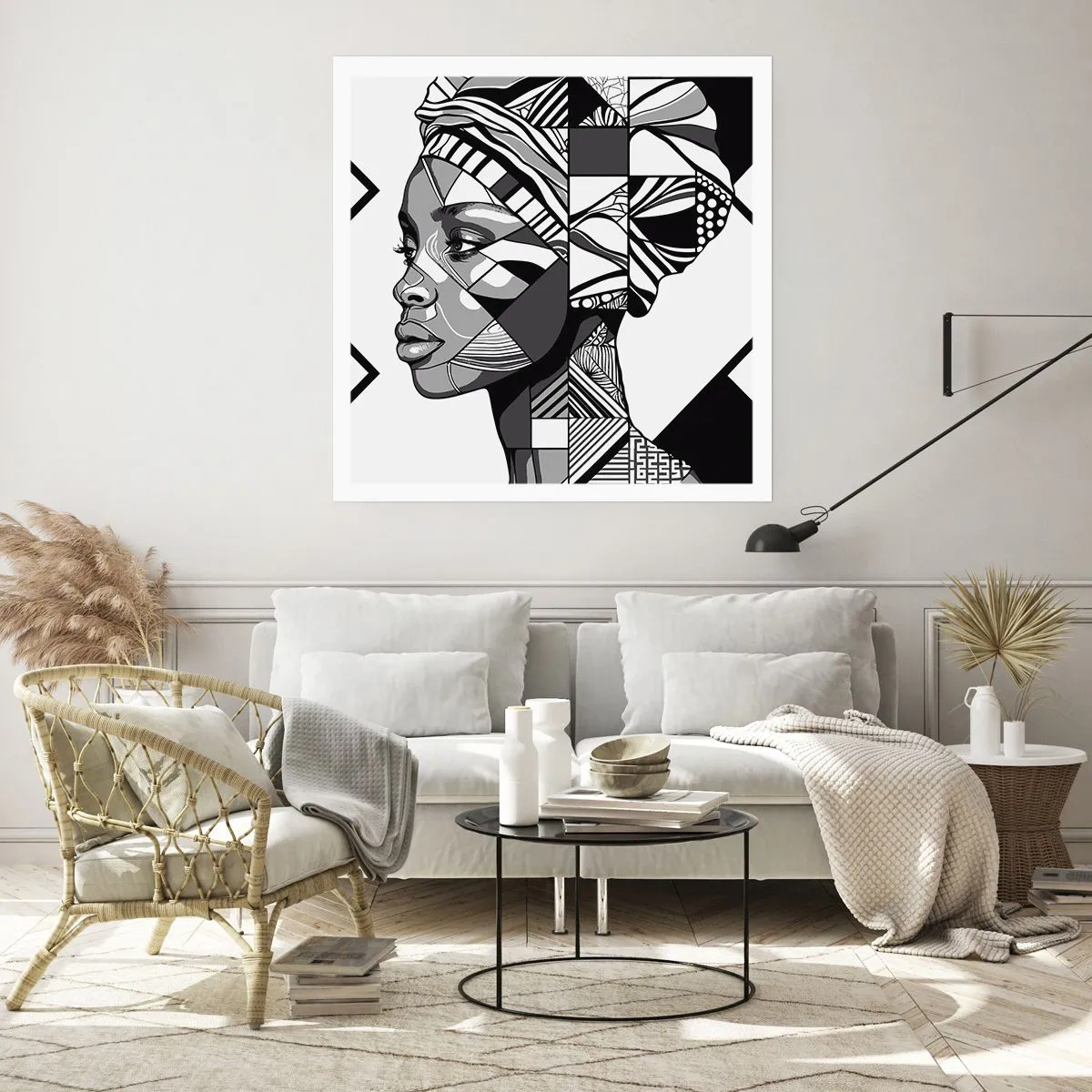 Poster - Ritratto etnico - 40x40 cm