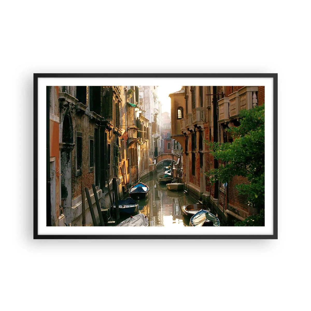 Poster in cornice nera - Un angolo di Venezia - 91x61 cm
