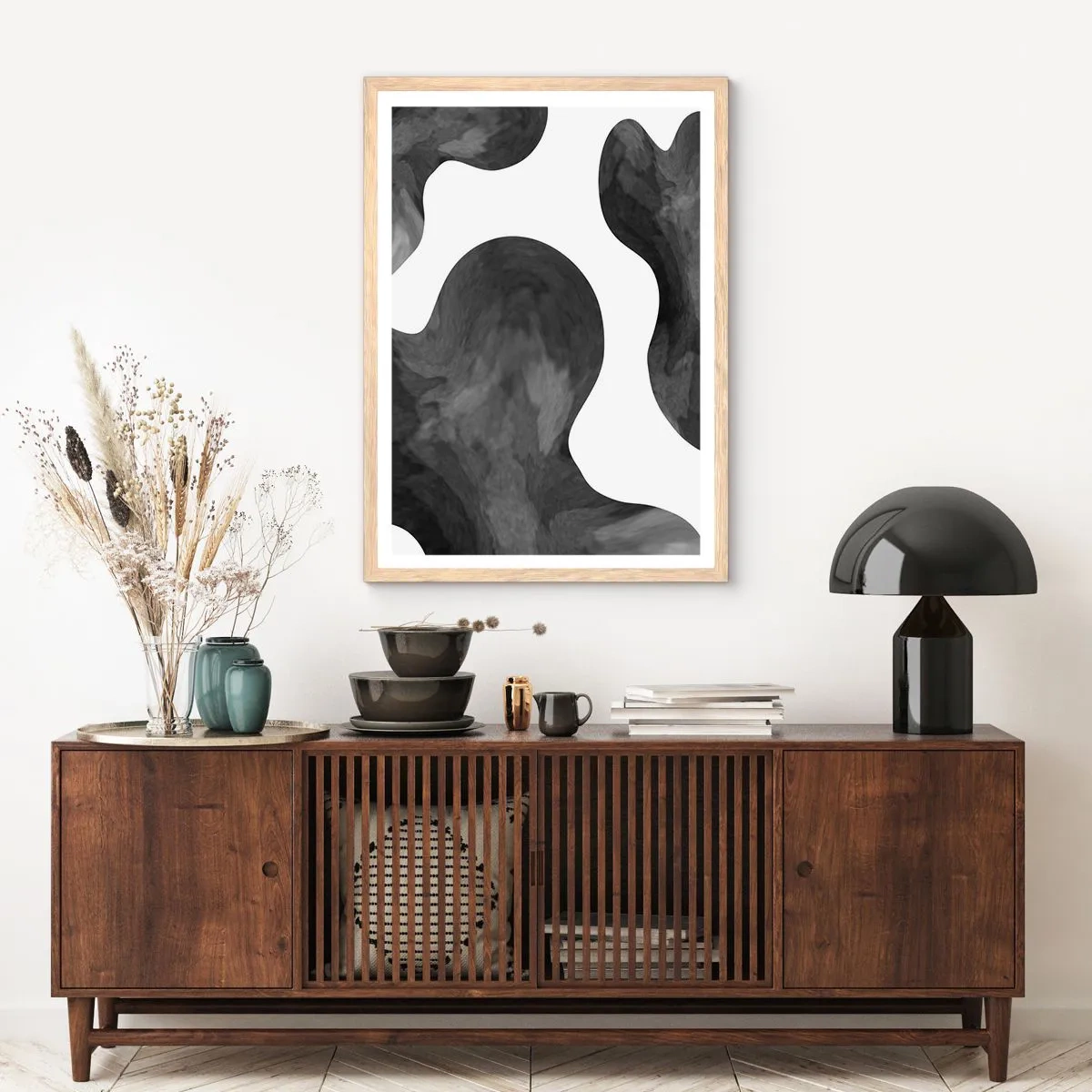 Poster in cornice rovere chiaro - Via Lattea - 61x91 cm