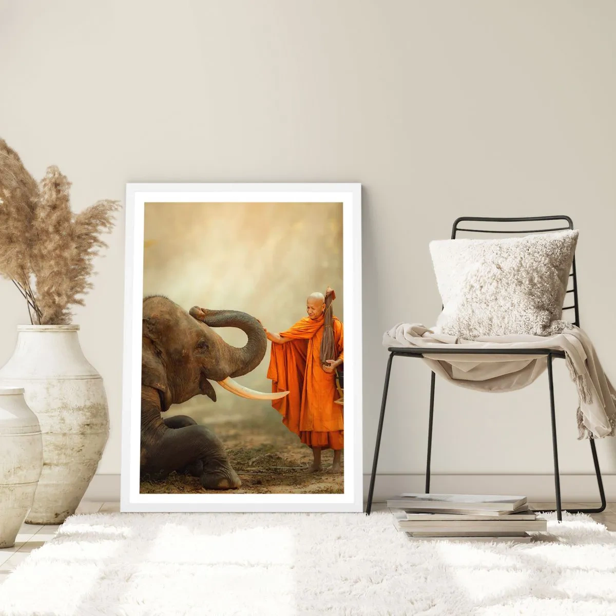 Poster in cornice bianca - Incontro nel viaggio - 50x70 cm