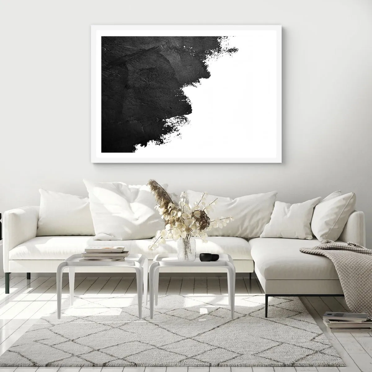 Poster in cornice bianca - Gli elementi: la terra - 70x50 cm