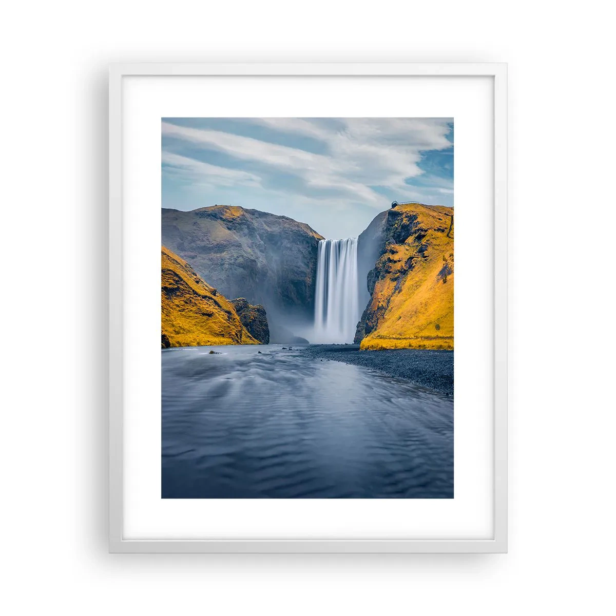 Poster in cornice bianca - Durata eterna, movimento eterno - 40x50 cm