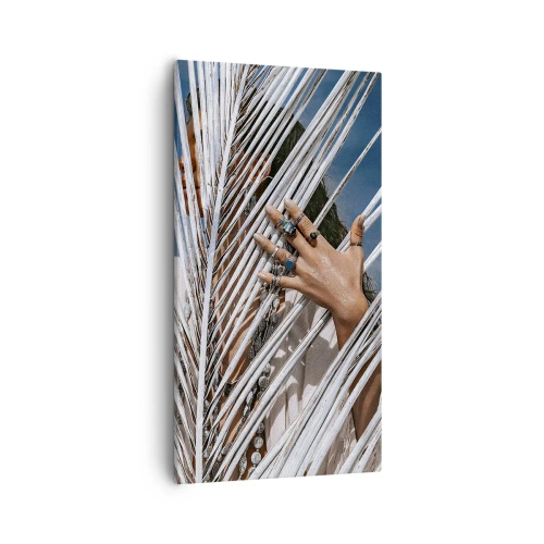 Quadro su tela - Stampe su Tela - La ragazza dello sciamano? - 55x100 cm