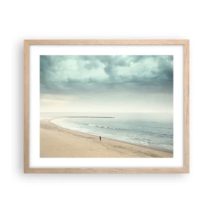 Poster in cornice rovere chiaro - Cercando la pace - 50x40 cm