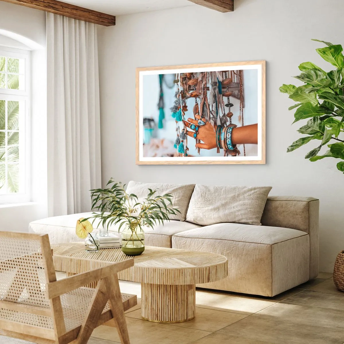 Poster in cornice rovere chiaro - Tesori locali - 91x61 cm