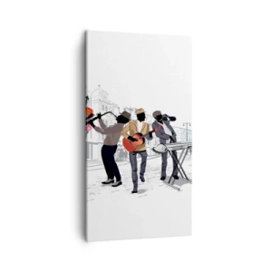 Quadro su tela - Stampe su Tela - Musica da strada - 45x80 cm