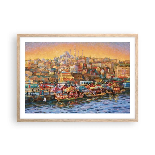 Poster in cornice rovere chiaro - Racconto da Istanbul - 70x50 cm