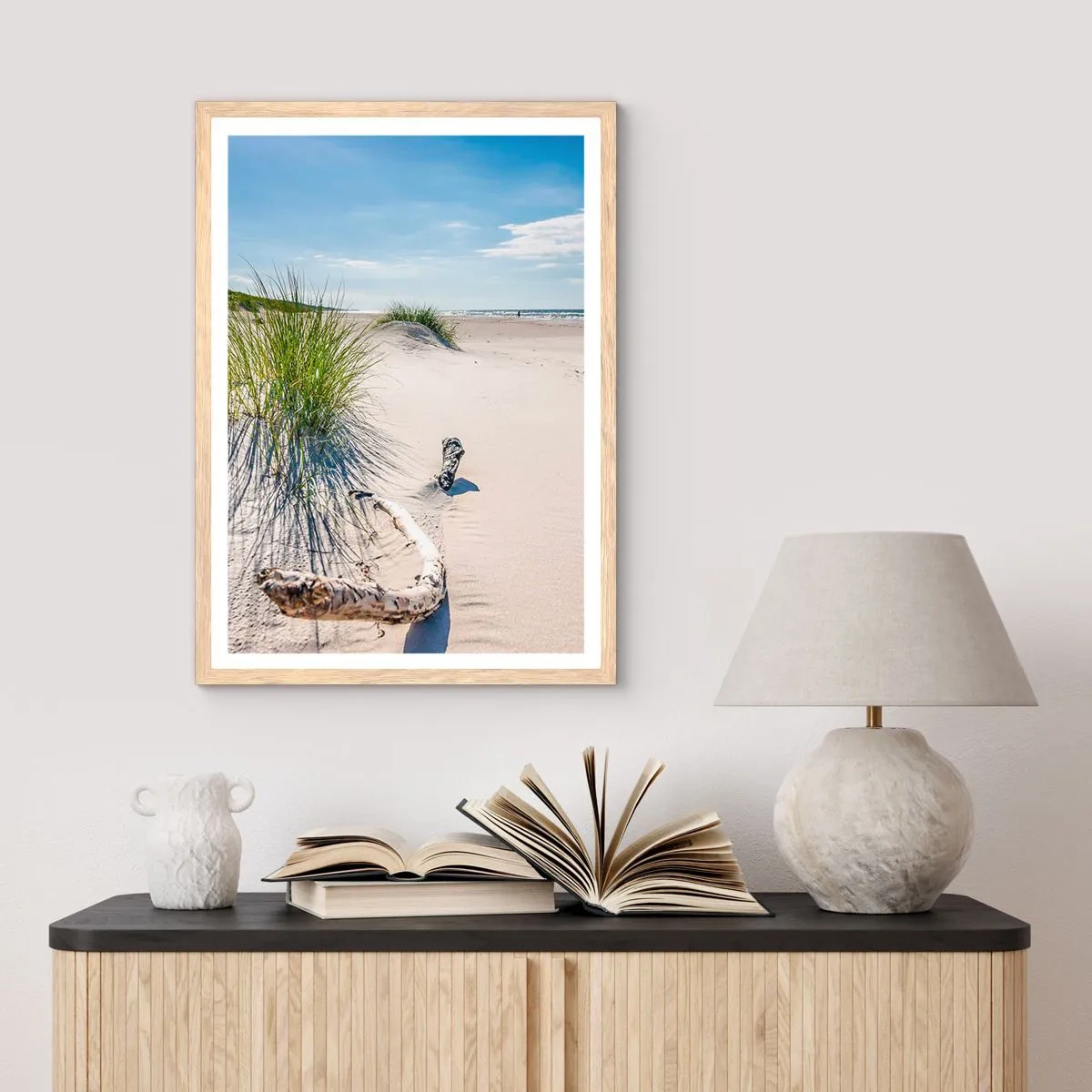 Poster in cornice rovere chiaro - La più bella? Quella del baltico - 30x40 cm