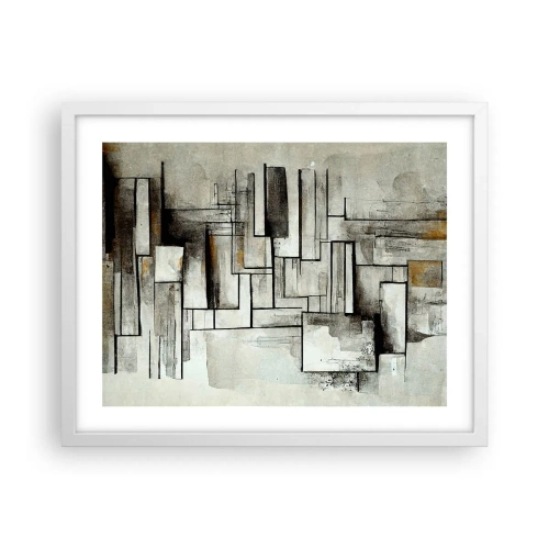 Poster in cornice bianca - La forza della semplicità - 50x40 cm