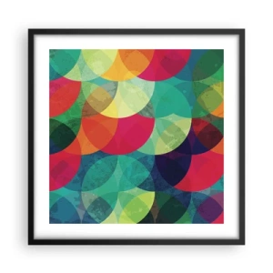 Poster in cornice nera - Ascensione arcobaleno - 50x50 cm