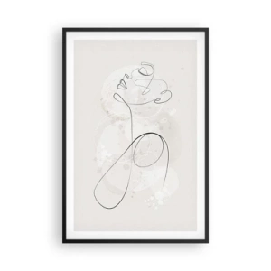 Poster in cornice nera - La spirale della bellezza - 61x91 cm
