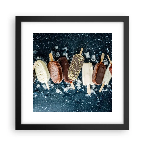 Poster in cornice nera - Il sapore della calda estate - 30x30 cm