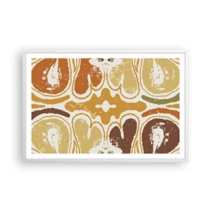 Poster in cornice bianca - Astrazione sentimentale - 91x61 cm