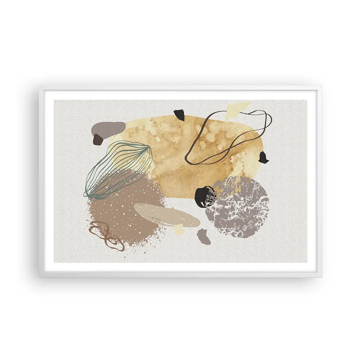 Poster in cornice bianca - Schizzologia applicata - 91x61 cm