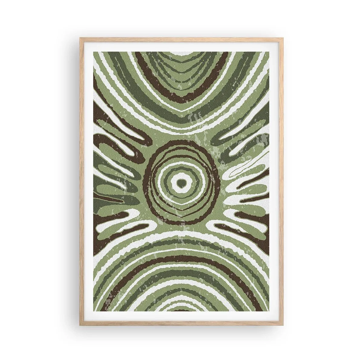 Poster in cornice rovere chiaro - Esplosione di emozioni - 70x100 cm