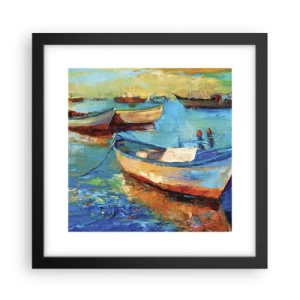 Poster in cornice nera - Nella baia del sud - 30x30 cm