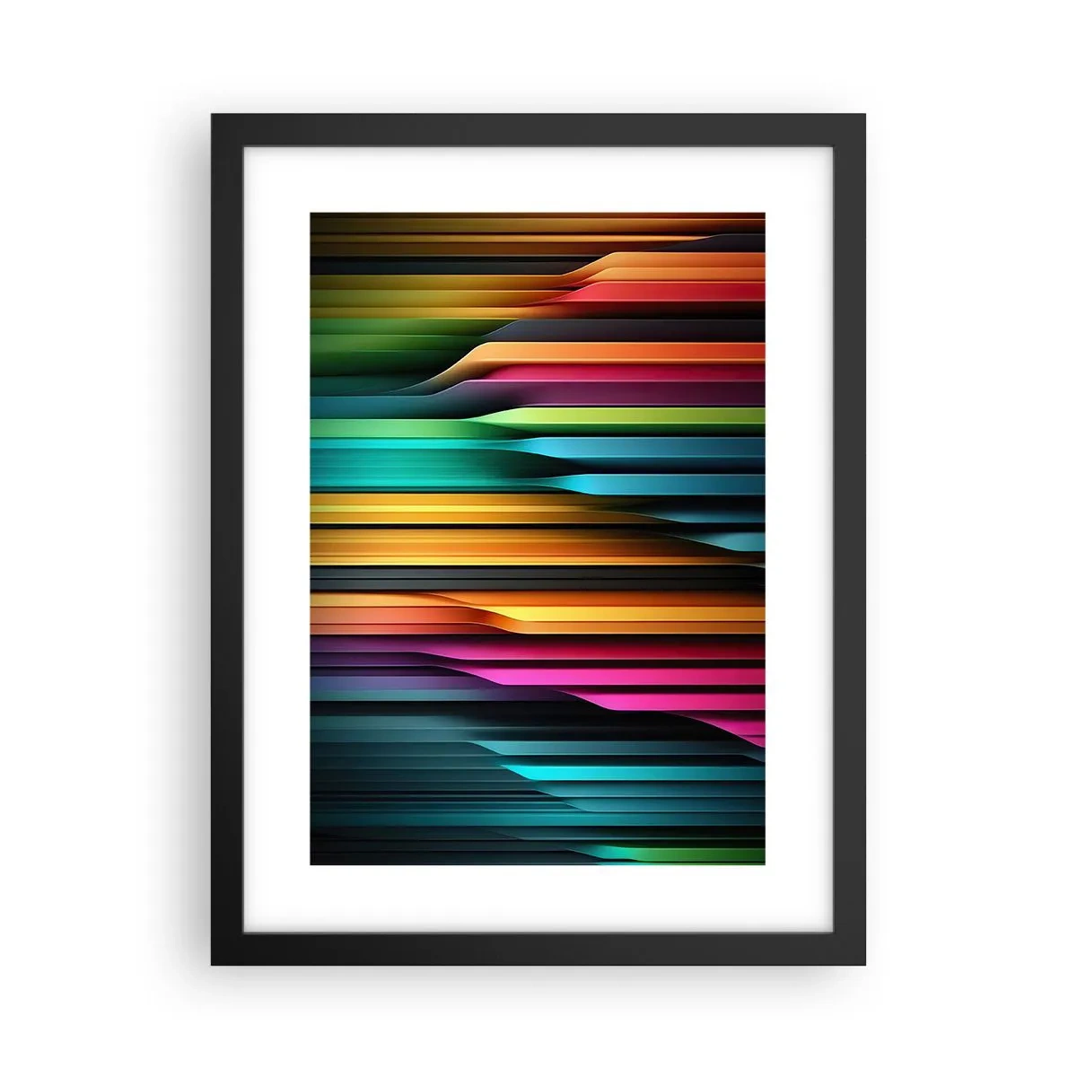 Poster in cornice nera - Organi di luce - 30x40 cm