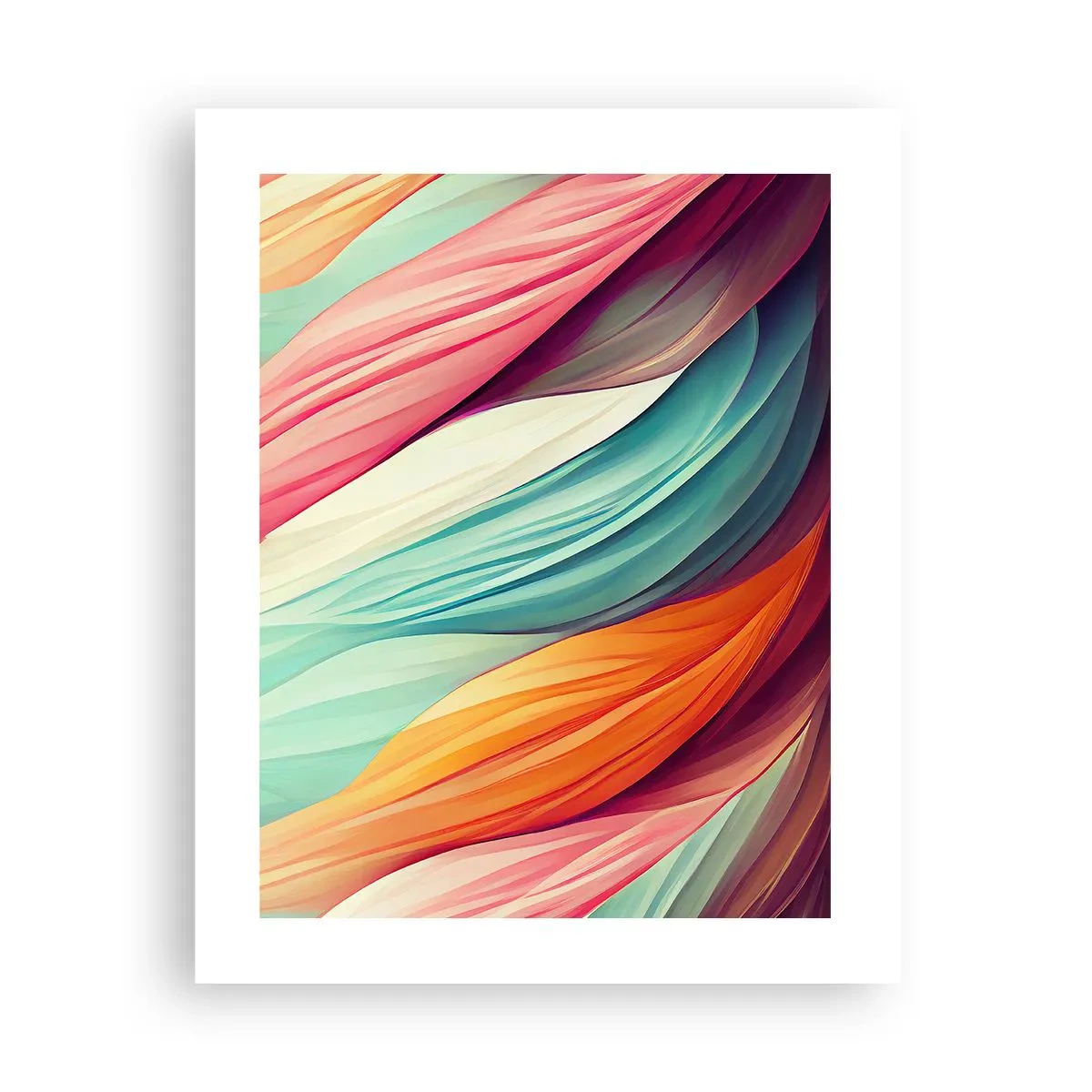 Poster - Intreccio arcobaleno - 40x50 cm