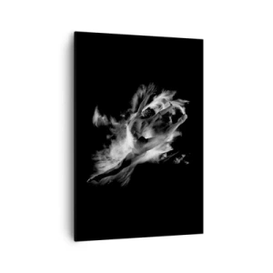 Quadro su tela - Stampe su Tela - Una ballerina in posa dinamica su uno sfondo nero - 70x100cm - Fermo in volo - Decorazione murale moderna per soggiorno e camera da letto ARTTOR