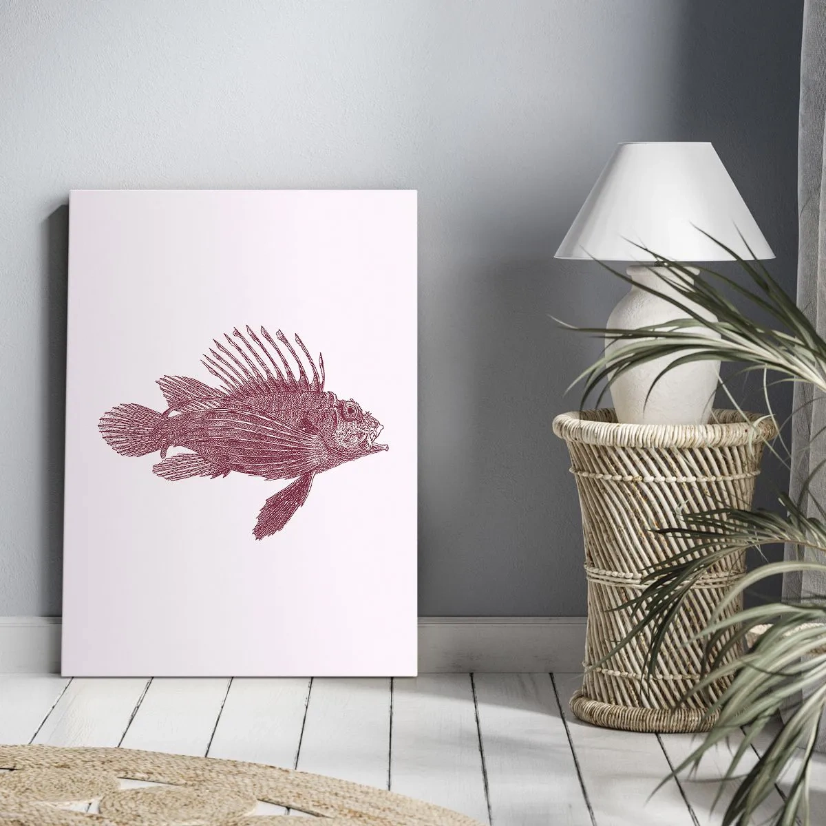 Quadro su tela - Stampe su Tela - Abitante di mari esotici - 45x80 cm