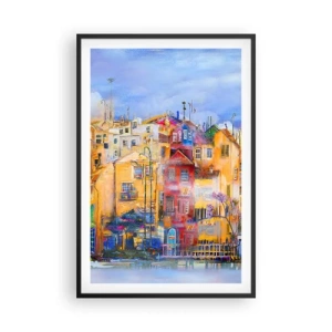 Poster in cornice nera - Siamo insieme - 61x91 cm