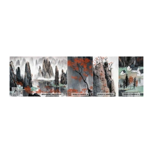 Campione Di Fotomurale Standard Eco - Protettori potenti - Astrazione, Fantasia, Paesaggio - 100x30 cm