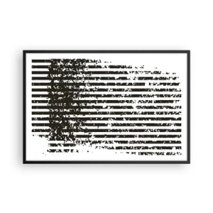 Poster in cornice nera - Ritmo e rumore - 91x61 cm