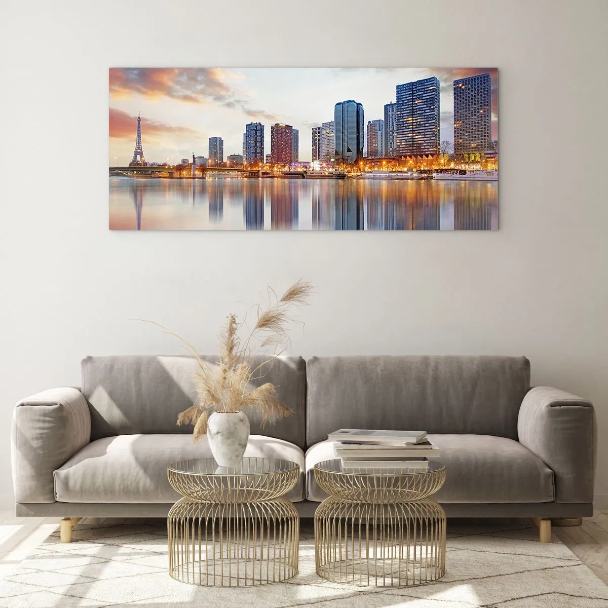 Quadro su vetro - La pace monumentale di Parigi - 100x40 cm