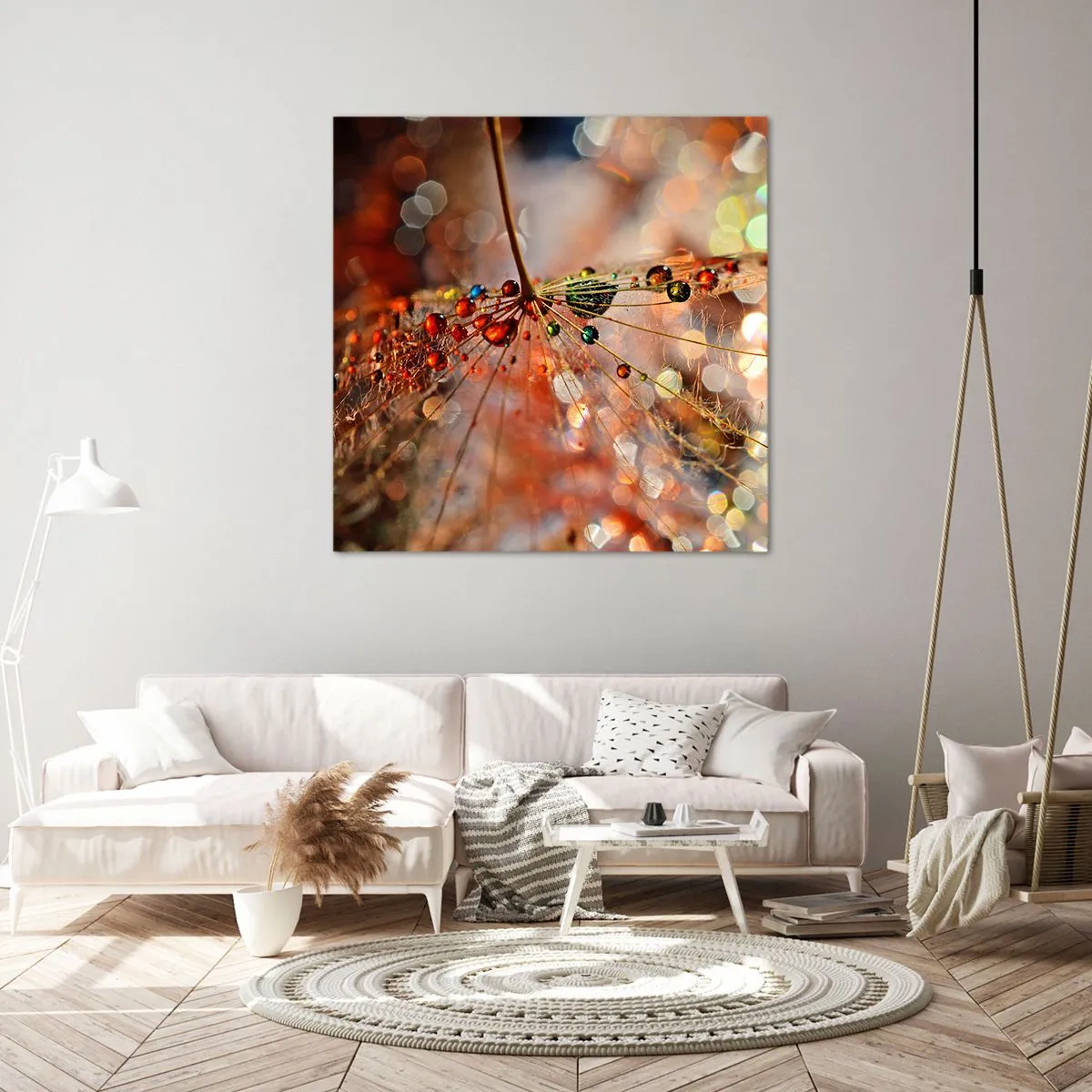 Quadro su tela - Stampe su Tela - Posate sulla ragnatela - 50x50 cm