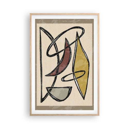 Poster in cornice rovere chiaro - Verticali e orizzontali - 61x91 cm