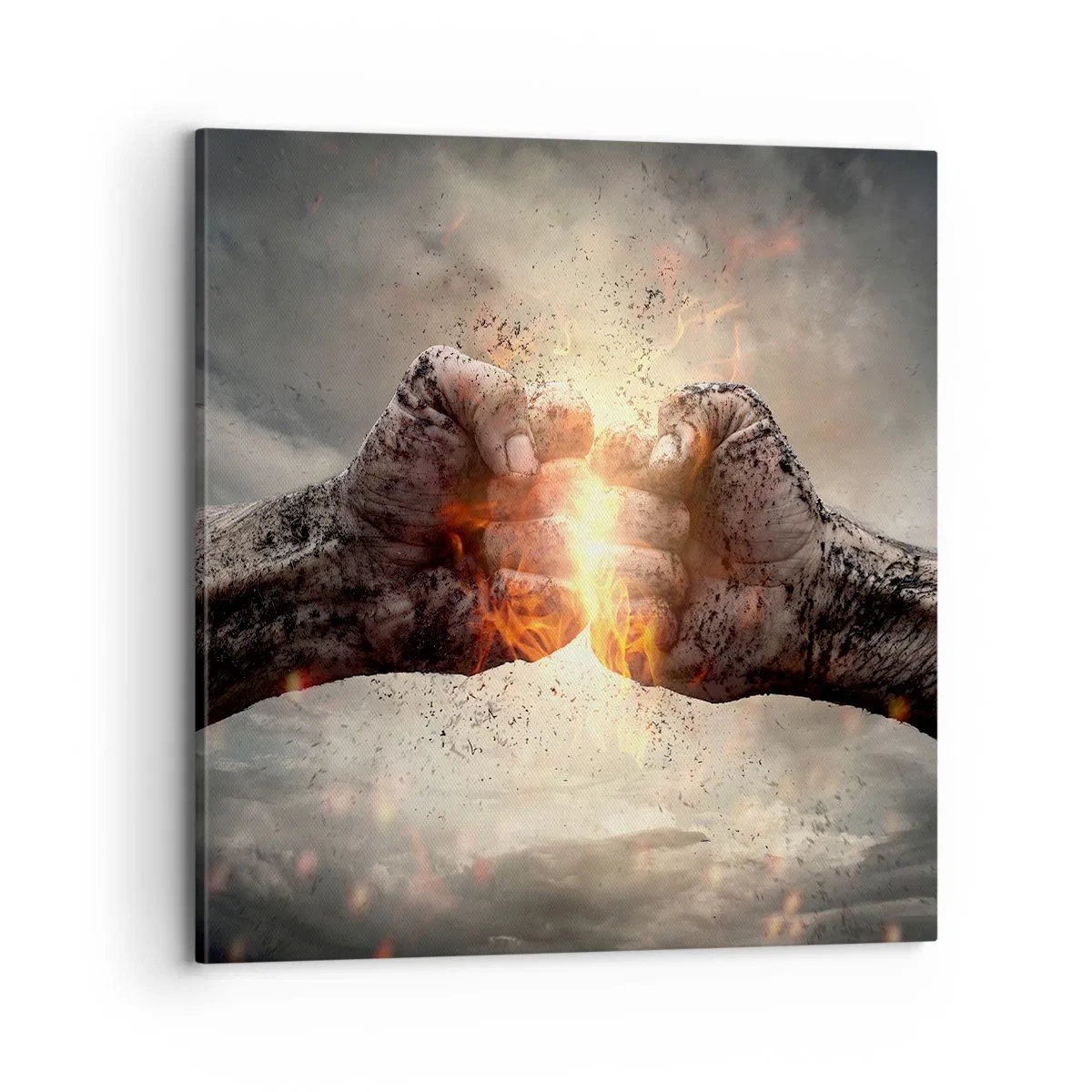 Quadro su tela - Stampe su Tela - Pronto alla battaglia - 70x70 cm