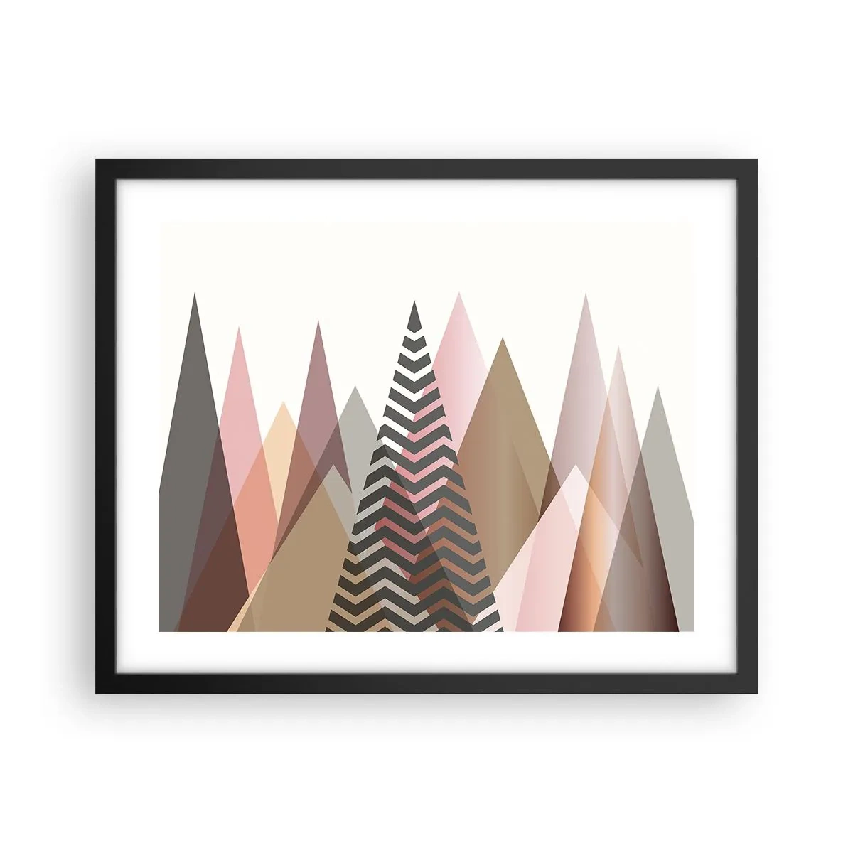 Poster in cornice nera - Vista piramidale - 50x40 cm